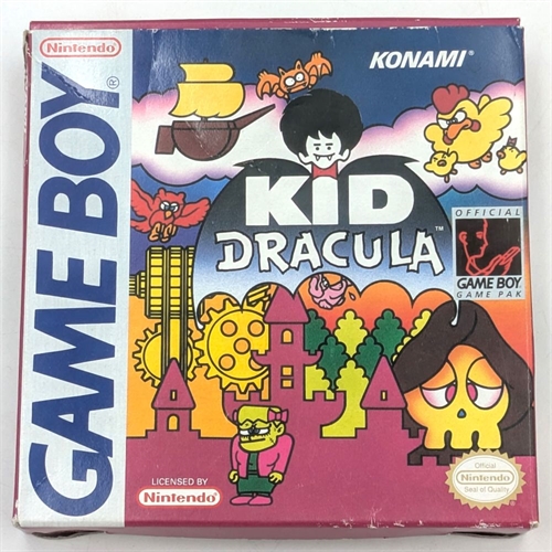 Kid Dracula - Komplet I Kasse - (USA) - Gameboy Original (B Grade) (Genbrug)
